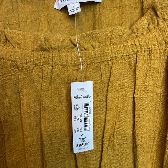 Madewell Sophia Textured Plaid Top NWT - Picture 2 of 5